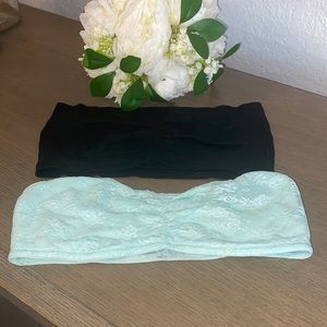 Bandeaus - Set of 2 - All Over Lace & Spandex